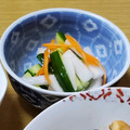 ねこのおかあさん☆'s cooksnap of when they made 大根ときゅうりのサクサク浅漬け❣❣.