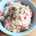 ミズタマ♪'s cooksnap of when they made 簡単!ベーコンガーリックペッパーライス　.