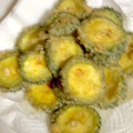 ネコのみさき's cooksnap of when they made 種とワタも一緒に栄養満点　ゴーヤの天ぷら.