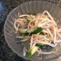 栗丸うさぎ's cooksnap of when they made サッパリ！モヤシとキュウリのおひたし.