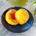 yumi3030's cooksnap of when they made パカッときれいな桃の切り方.