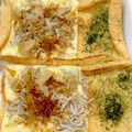 なつ♫'s cooksnap of when they made 油揚げ♪トースターでチーズ&しらす乗せ♪.