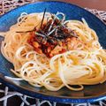 ☆tmy☆'s cooksnap of when they made ワンポットパスタ　昆布茶で納豆和風パスタ.