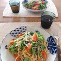 emimal★T's cooksnap of when they made しらすと水菜の冷製ﾊﾟｽﾀ♪.
