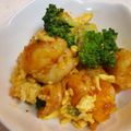なつきばぁば's cooksnap of when they made えびとブロッコリーのキムチ炒め.