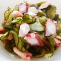 お塩と砂糖's cooksnap of when they made ☆きゅうりとわかめとタコの酢の物☆.