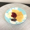 ☆こまっと☆'s cooksnap of when they made ホットケーキ(パンケーキ)の切り方.