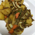 みー３２'s cooksnap of when they made “給食の”じゃがいものカレー炒め.