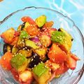 ♡♡おっきぃーの♡♡'s cooksnap of when they made *水茄子とアボカドのユッケ風サラダ*.