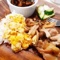 しじみごはん's cooksnap of when they made 鶏の照り焼き丼きのこ添え.