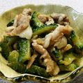 ☆★あんず姫★☆'s cooksnap of when they made 豚肉とゴーヤの甘辛炒め（豚こま肉）.