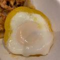 ヒロ♪エリ's cooksnap of when they made パプリカお皿で目玉焼き.