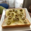 caruga's cooksnap of when they made ＊フォカッチャ風トースト✿*.