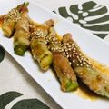ルパンのかあさん☆彡's cooksnap of when they made 焼肉のたれで！下茹で不要！オクラの肉巻き.