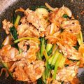 ふぁんちゅけ's cooksnap of when they made 豚こま肉と小松菜のケチャップ炒め.