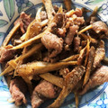 KimiキラMiku's cooksnap of when they made 豚こまとごぼうのごま風味炒め.