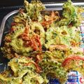 りかりんりん☆'s cooksnap of when they made 簡単 ゴーヤとカニカマのかき揚げ.