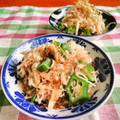 赤い電話's cooksnap of when they made えのきとオクラの梅かつお和え.