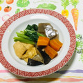 おはなすき's cooksnap of when they made 小松菜とこんにゃく・うす揚げの煮物♪.