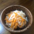 Nilmini's cooksnap of when they made スライサーを使って簡単なます。.