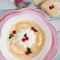 クーピーのママ's cooksnap of when they made 桃のスープで贅沢に☆ぷるぷるパンナコッタ.