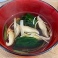 ＊まめゴマ＊'s cooksnap of when they made ☆三ツ星ほうれん草のお吸い物☆.