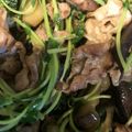 平野モコ's cooksnap of when they made 味ぽん　豚バラと茄子豆苗のさっぱり炒め.