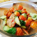 ハッピーみっけ♪'s cooksnap of when they made 超簡単！キュウリとプチトマトの胡麻和え.