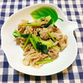 ﾁｲﾁｬﾝﾏﾏ's cooksnap of when they made 小松菜と豚肉にんにく炒め.