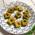 ３匹の大ぶたママ's cooksnap of when they made ゴーヤのピカタ風。.