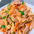 ☆３匹の子ぶた☆'s cooksnap of when they made 簡単☆油揚げと豚こま肉の焼肉のタレ炒め.