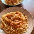 しなさと's cooksnap of when they made ツナとシーフードのトマトクリームパスタ.