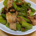 ハムスターおいなり's cooksnap of when they made 万願寺唐辛子と豚肉の生姜焼き.