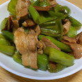 ハムスターおいなり's cooksnap of when they made 万願寺唐辛子と豚肉の生姜焼き.