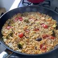 caruga's cooksnap of when they made 玄米deパエリア.