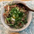 yumaruka's cooksnap of when they made おつまみにも！マグロと水菜の味噌ユッケ.
