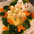 モコちょす's cooksnap of when they made お誕生日に♪ニワトリ家族のにぎやかサラダ.