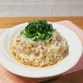 Newチヨコっと♪'s cooksnap of when they made 冷たい豚おろしオクラそうめん.