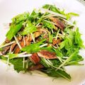 にゃんこ7's cooksnap of when they made 水菜さば缶サラダ.
