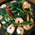 Ｚママ's cooksnap of when they made ◎エビとホタテの空芯菜炒め◎.