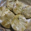 てるテル娘's cooksnap of when they made 柏餅じゃなく・・いばらもち.