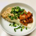 azbjbn's cooksnap of when they made キムチ納豆冷奴.