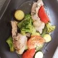 クックIV6D32☆'s cooksnap of when they made 豚ロース肉と夏野菜のレモンソテー.