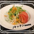 ♪キッチンmama's cooksnap of when they made 水菜と千切り野菜のサラダ.