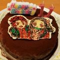 すーさん。。's cooksnap of when they made りんごジャムで簡単キャラケーキ☆.