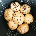 ☆アンシェル☆'s cooksnap of when they made 薄力粉だけ★炊飯器DE黒ごまチーズパン.