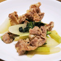 あ～ちゃんさ～ちゃん's cooksnap of when they made 小松菜と豚こま肉のさっぱり炒め物.