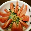 クック7FNN0F☆'s cooksnap of when they made オカワカメと納豆のサラダ トマト添えて.