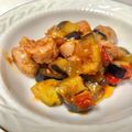 ムーヒツジ's cooksnap of when they made 前菜：なすとソーセージのサルサソース煮込.