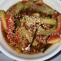 ♡塩大福♡'s cooksnap of when they made 超簡単！スイカの皮の中華風浅漬け.